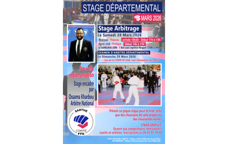 Stage arbitral 28 mars 2026